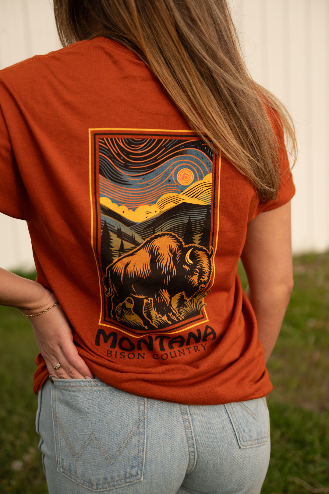 BISON ANIMAL TEX ORNG