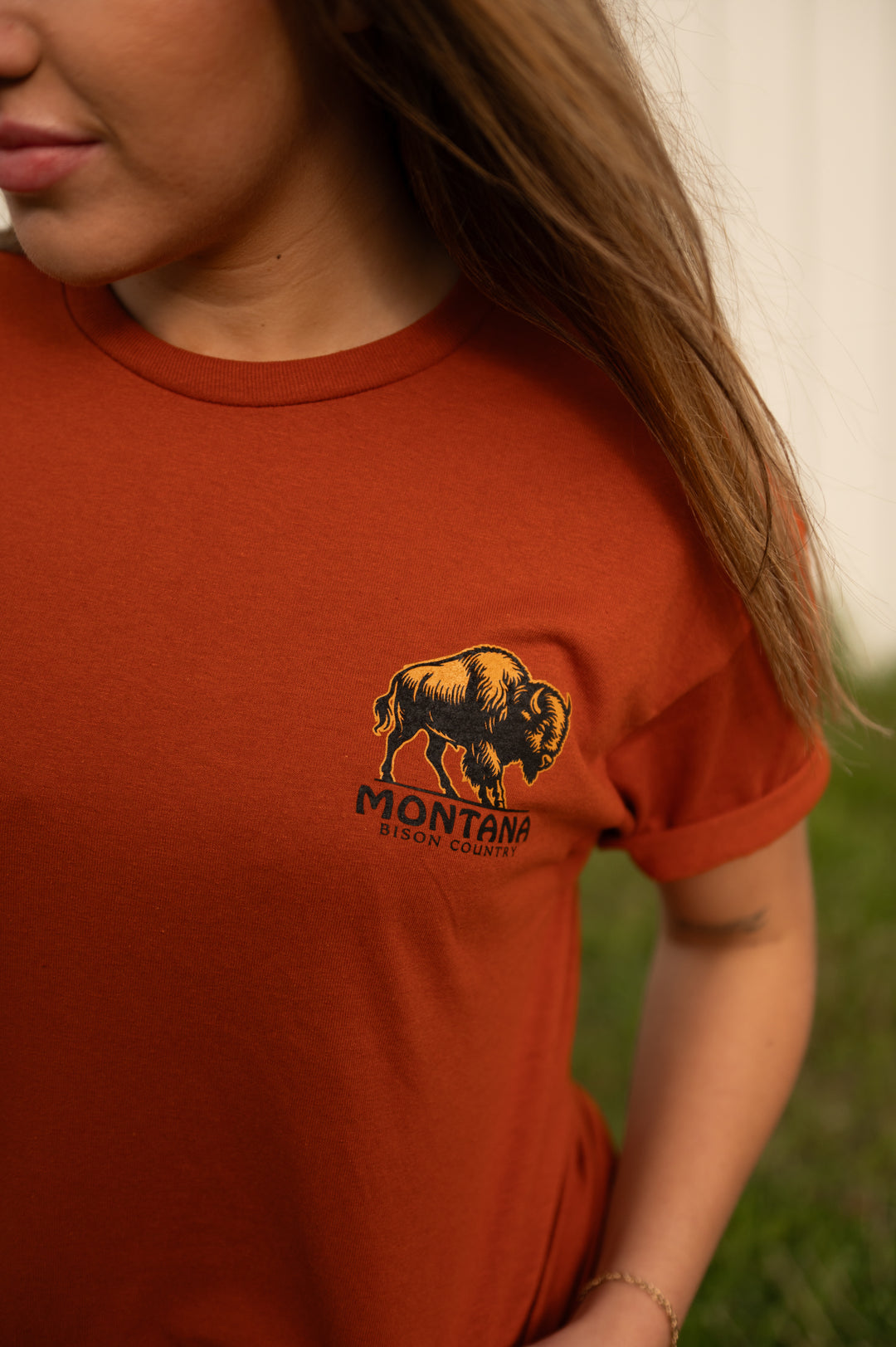 BISON ANIMAL TEX ORNG