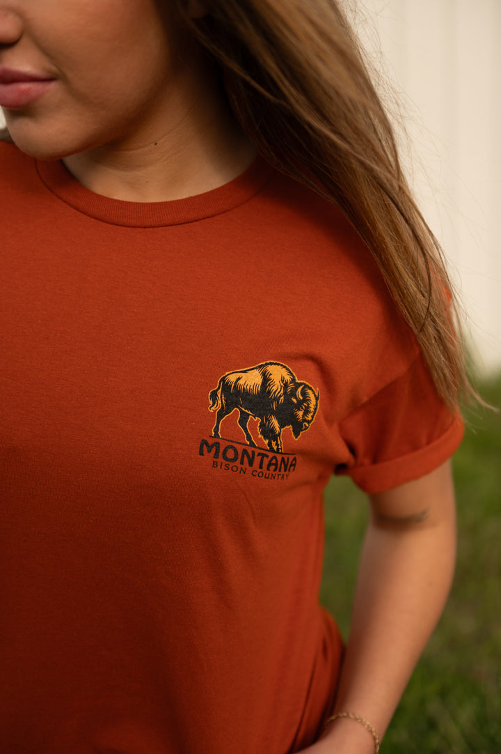 BISON ANIMAL TEX ORNG