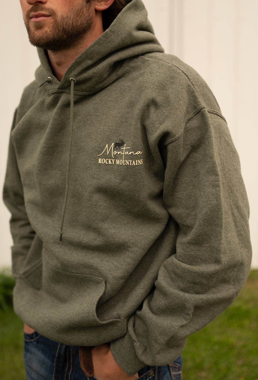 MIGHTY ELK GRN HOODY