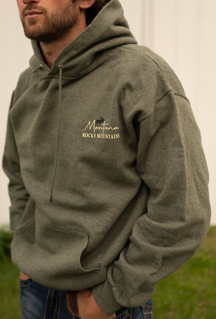 MIGHTY ELK GRN HOODY