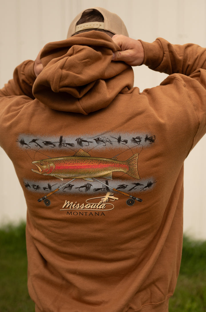 ROD&LINE HOODY PECAN