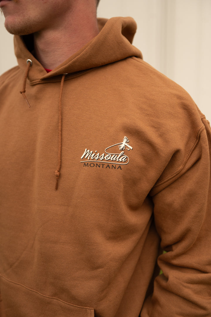 ROD&LINE HOODY PECAN