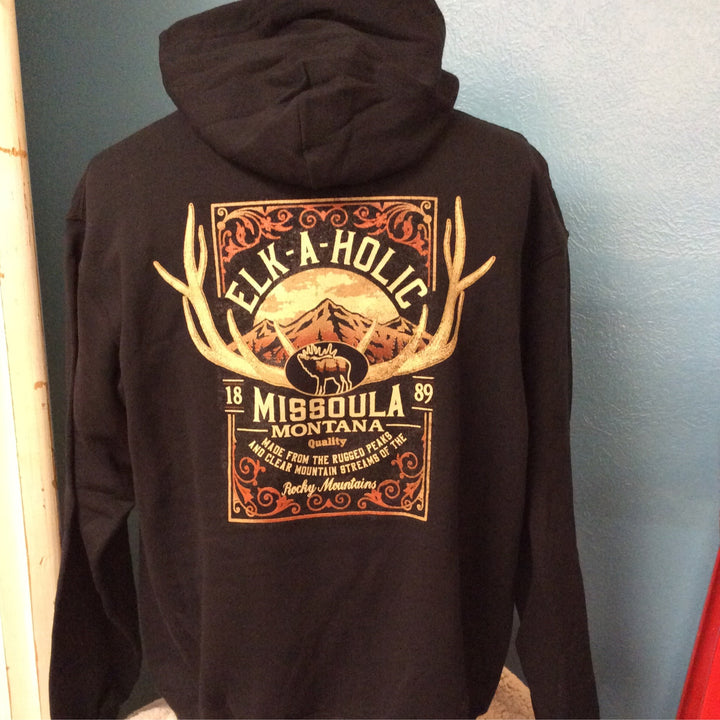 ELK A HOLIC BLK HOODY
