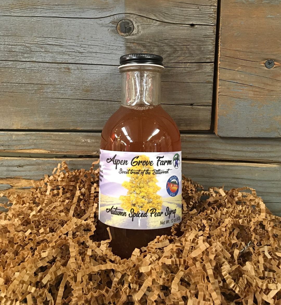 ASPEN SPICED PEAR SYRUP 12oz